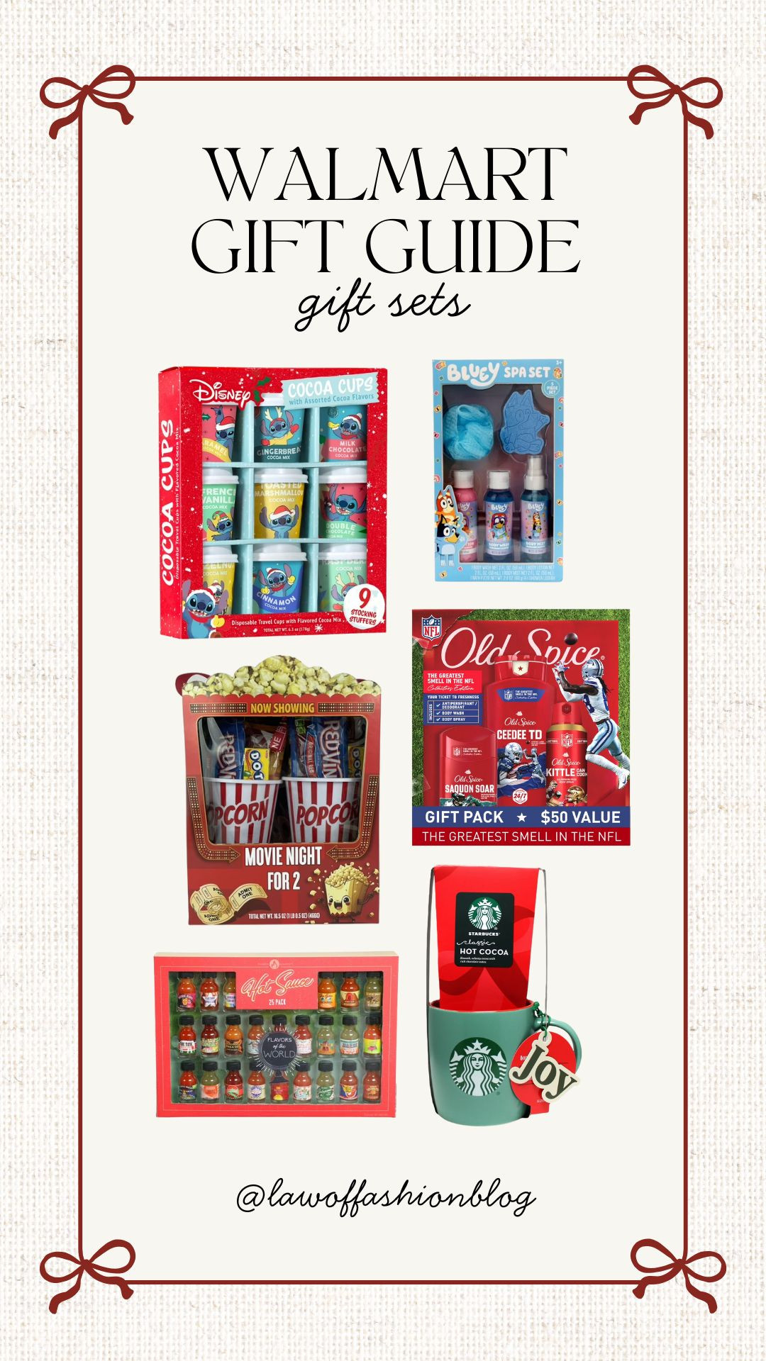Walmart gift sets for the holidays 🎁 kids, cooking, Old Spice, Starbucks, Disney, coffee, food gifting, gift ideas, Christmas gifting, Walmart finds.

 

 #LTKGiftGuide #LTKHoliday #LTKFindsUnder50