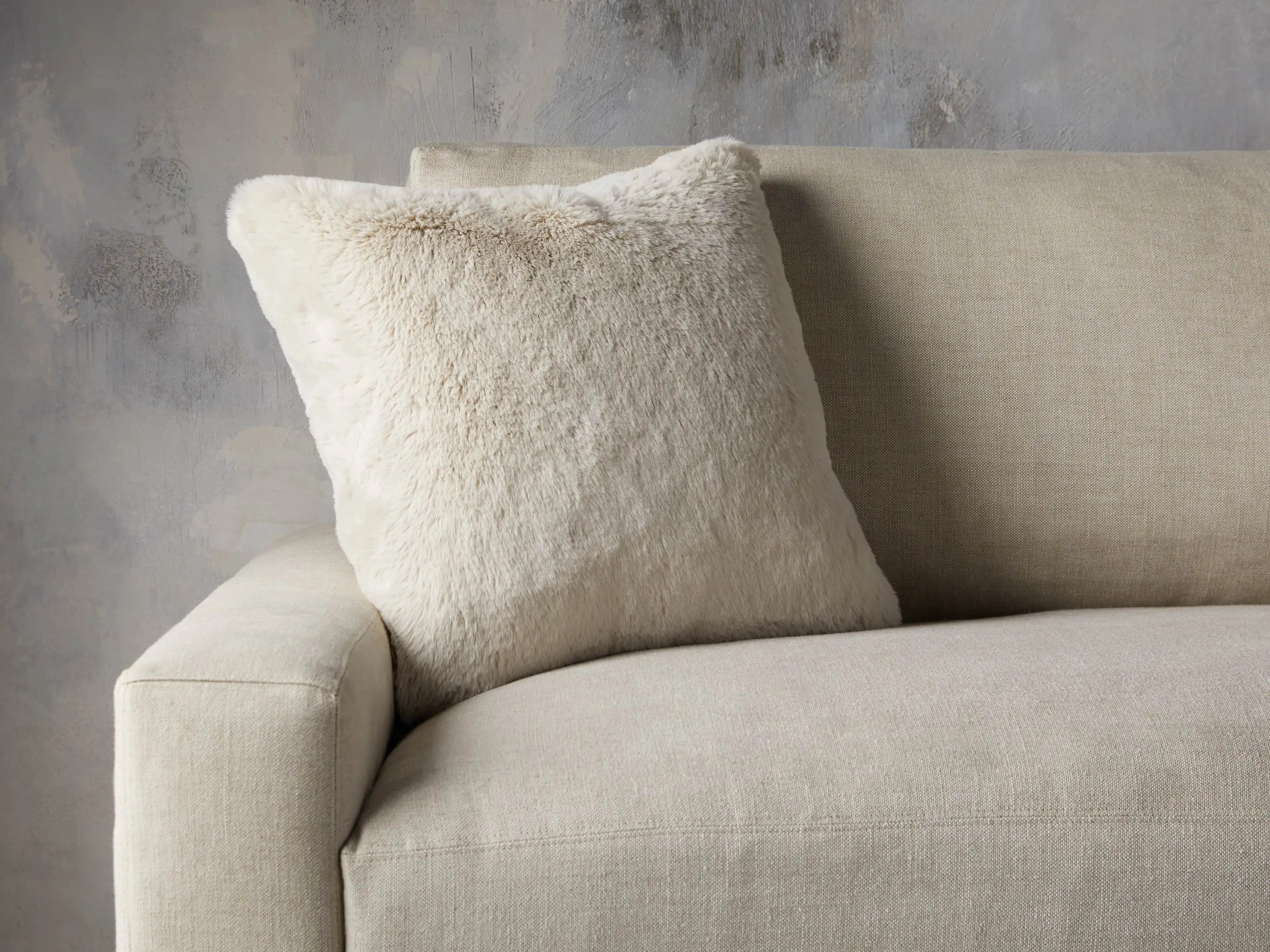 Faux Fur Rabbit Pillow Cover | Arhaus | Arhaus