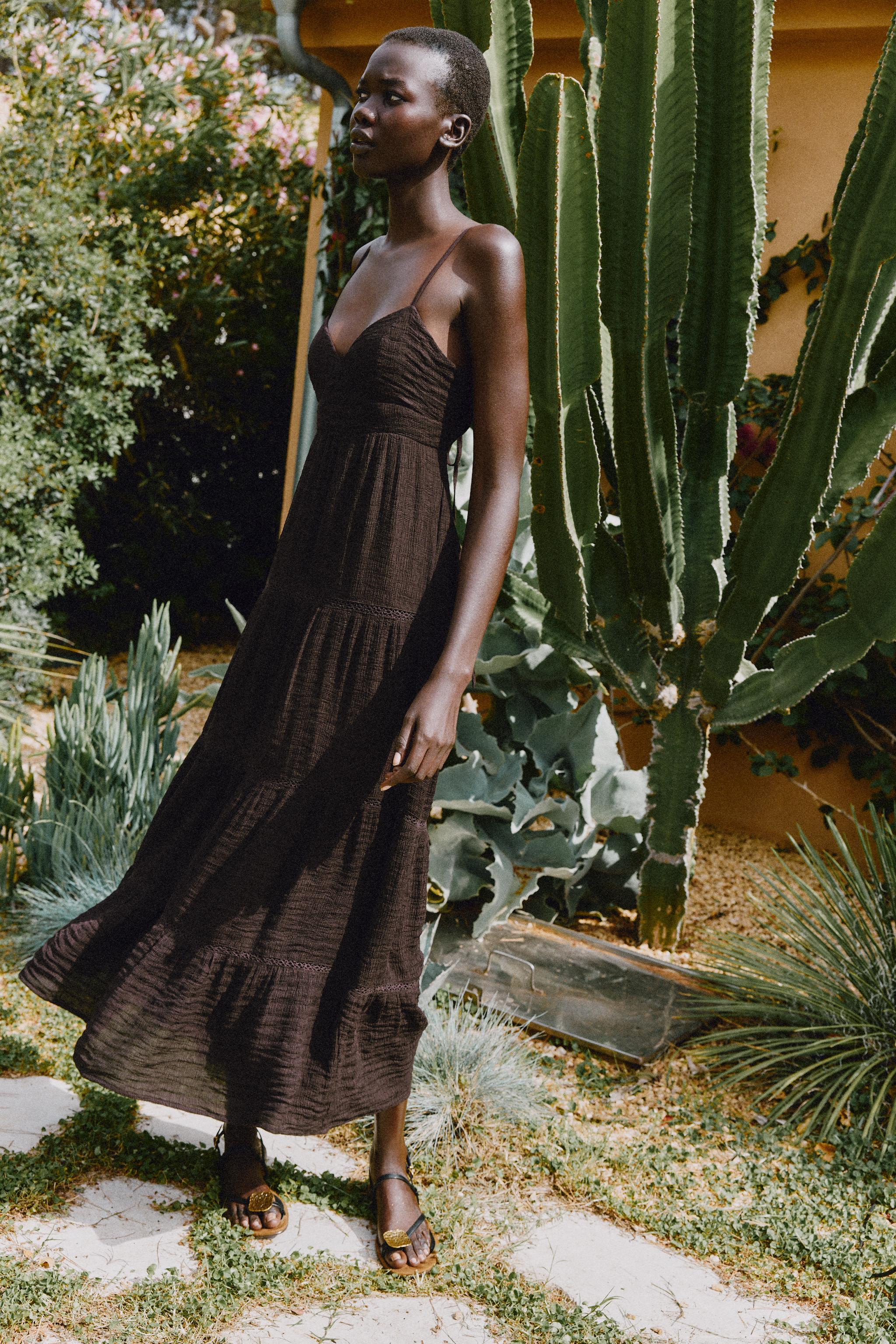 LONG STRAPPY DRESS | Zara UK