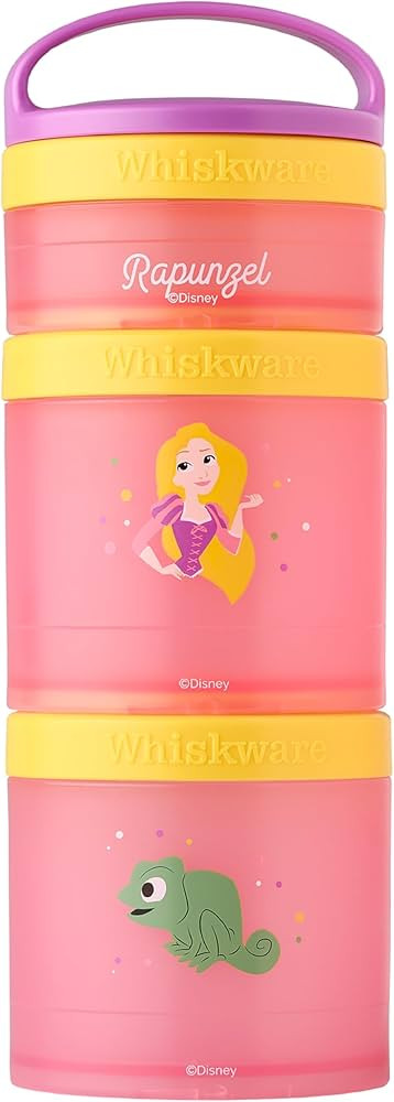 Whiskware Disney Princess Tangled, Stackable Snack Containers for Babies, Kids, and Toddlers, 3 S... | Amazon (US)
