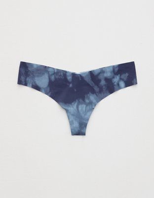 Aerie No Show Printed Thong Underwear | American Eagle Outfitters (US & CA)