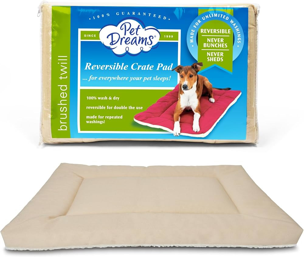 Pet Dreams Dog Crate Bed - Non Toxic Dog Bed, The Original Dog Crate Pad/Kennel Mat, Soft Dog Ken... | Amazon (US)