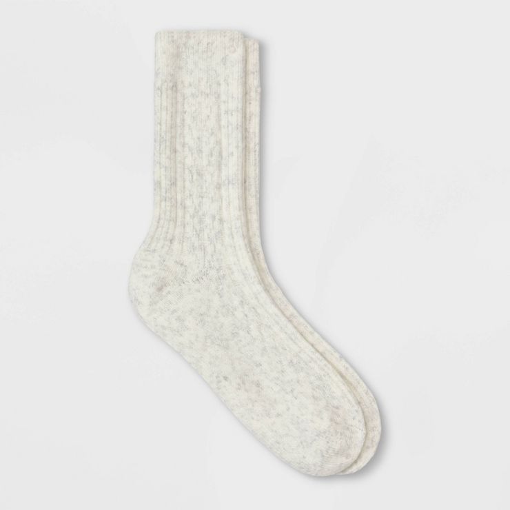 Women's Cozy Sweater Cable Crew Socks - Universal Thread™ | Target