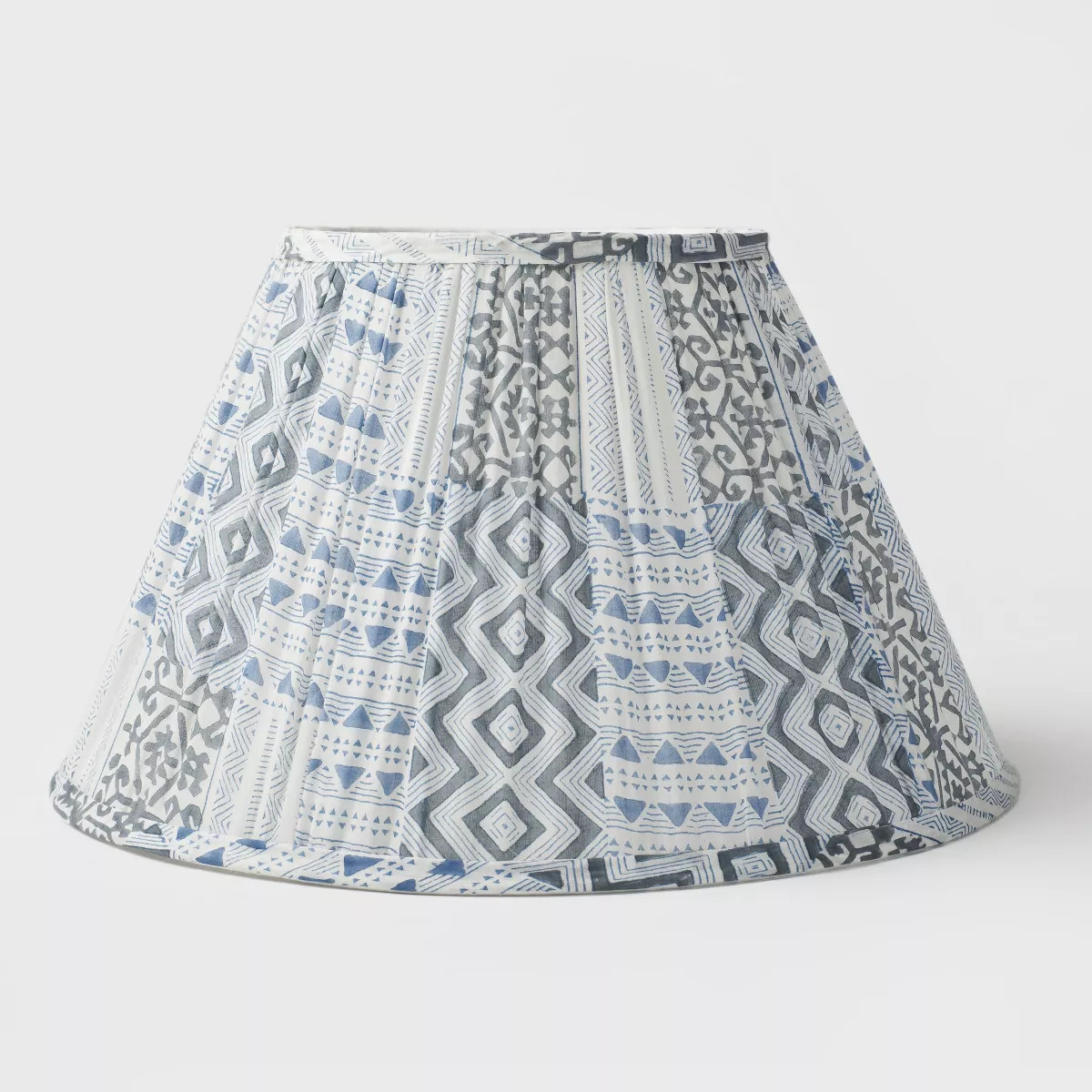 Mela Artisans Palewave Pattern Wide Pleated Lamp Shade | Target