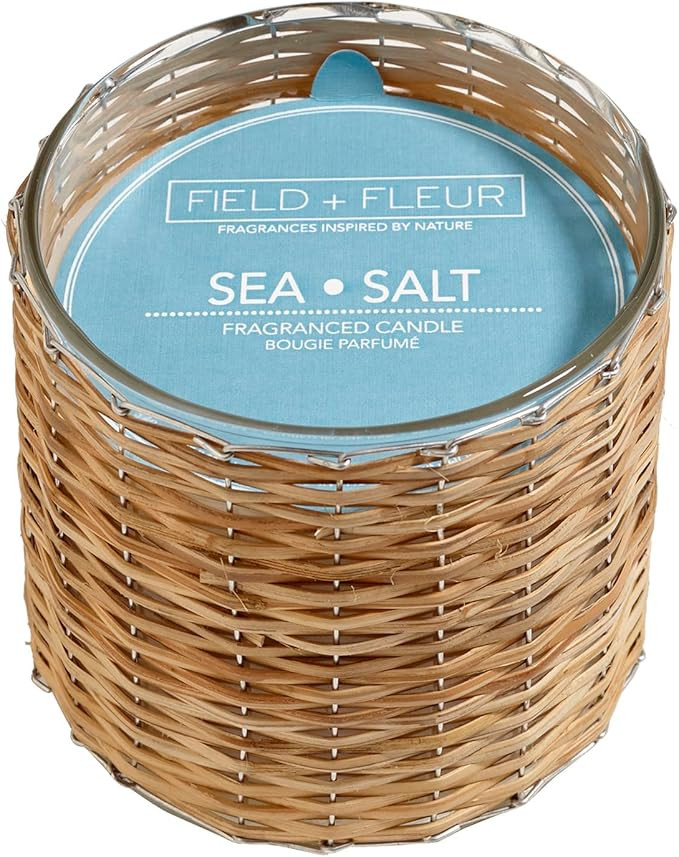 Field + Fleur - 2-Wick Scented Candle - Sea Salt - 12 oz | Amazon (US)