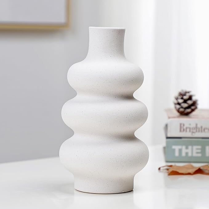 Taibest Ceramic Vase, Pampas Grass Vase, Decorative Vase, Bubble Vase, Modern Dried Flowers Vase ... | Amazon (US)