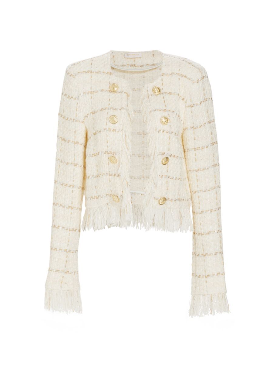 Ramy Brook Anna Fringe Tweed Jacket | Saks Fifth Avenue
