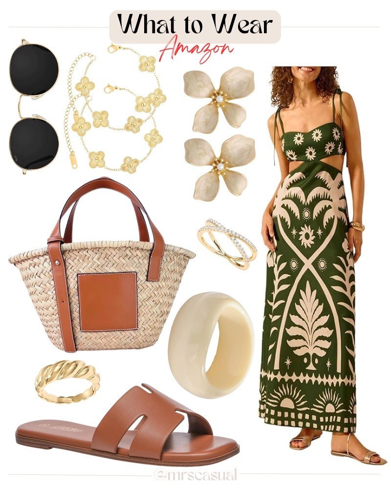 This whole look is giving expensive vacation vibes but it’s ALL Amazon 😍 so good for spring/summer trips 🔗⬇️

#LTKOver40 #LTKootd #LTKSeasonal