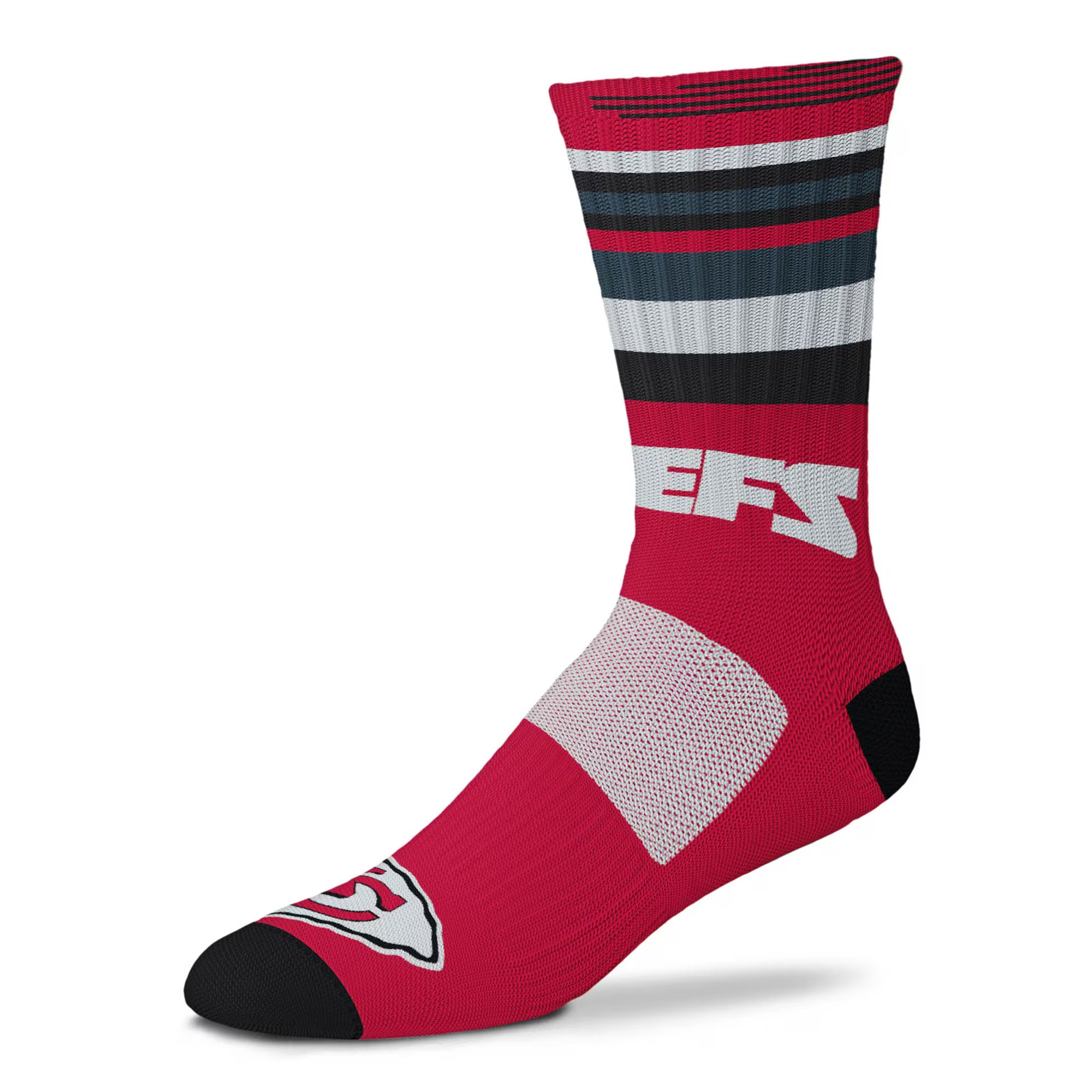 Kansas City Chiefs For Bare Feet Rave Crew Socks | NFL Shop