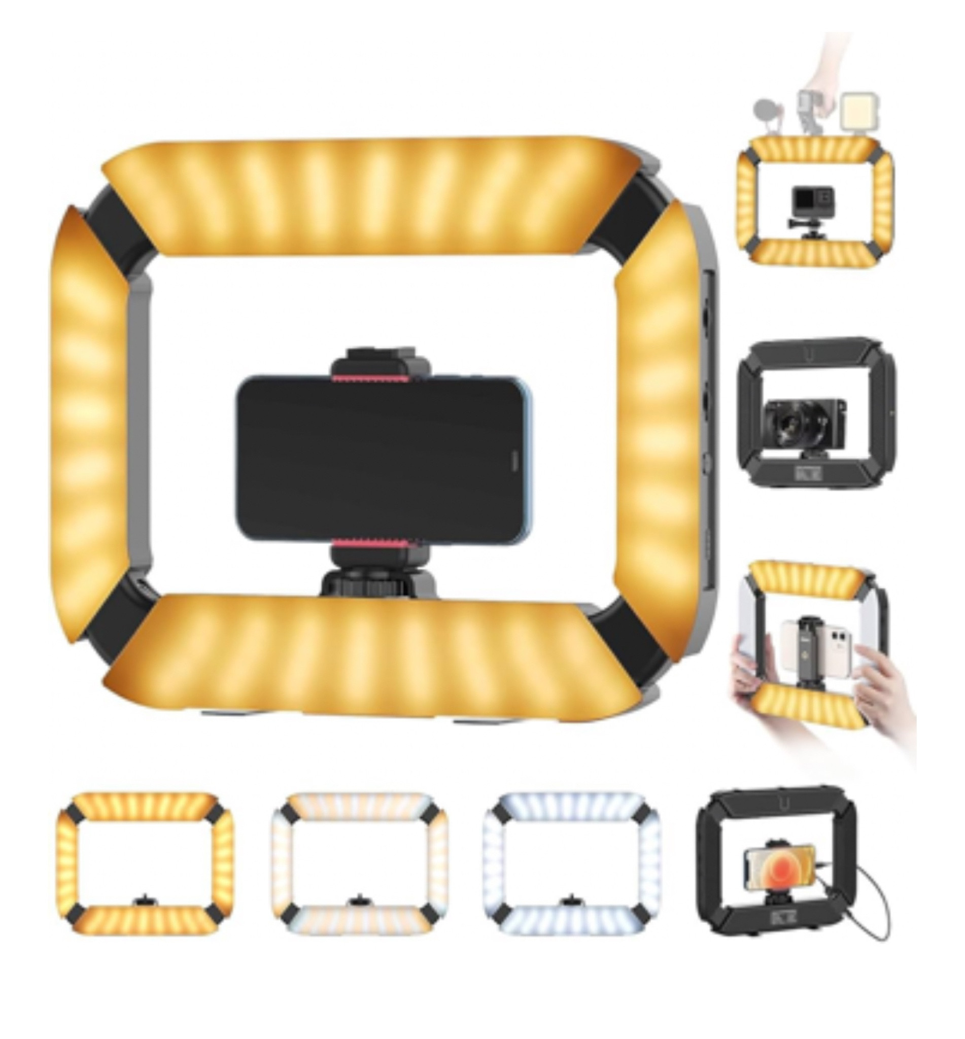 Ring light and stabilizer. Honestly works better than a gimbal in stabilization and easier to use. Fits almost all iPhones 

#LTKParties #LTKHome #LTKActive