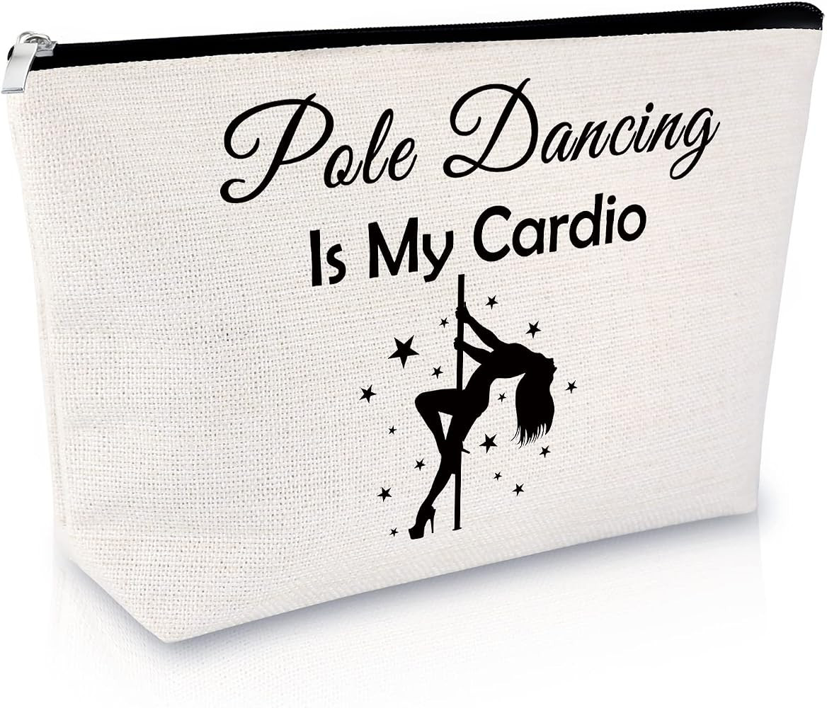 Sfodiary Pole Dance Lovers Gift Makeup Bag Appreciation Gift for Dance Teacher Coach Cosmetic Bag... | Amazon (US)