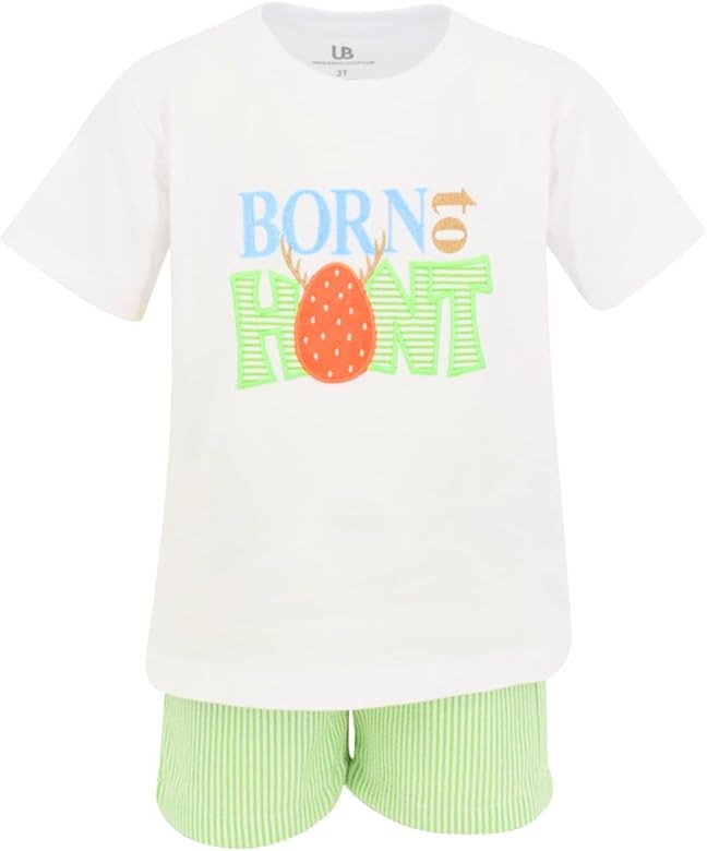 Unique Baby Boys Born to Hunt Easter Eggs Outfit | Amazon (US)