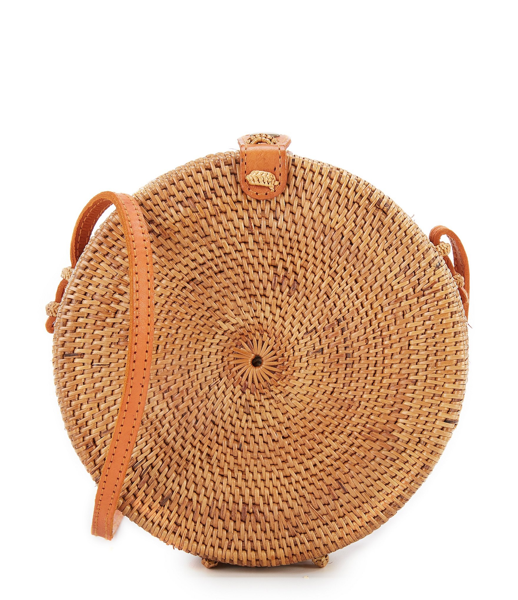 Beachgold Bali Round Woven Straw Gili Canteen Crossbody | Dillards Inc.