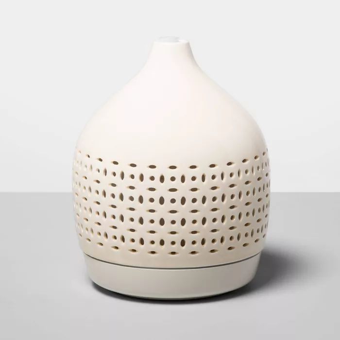 300ml Cutout Ceramic Color-Changing Oil Diffuser White - Opalhouse™ | Target