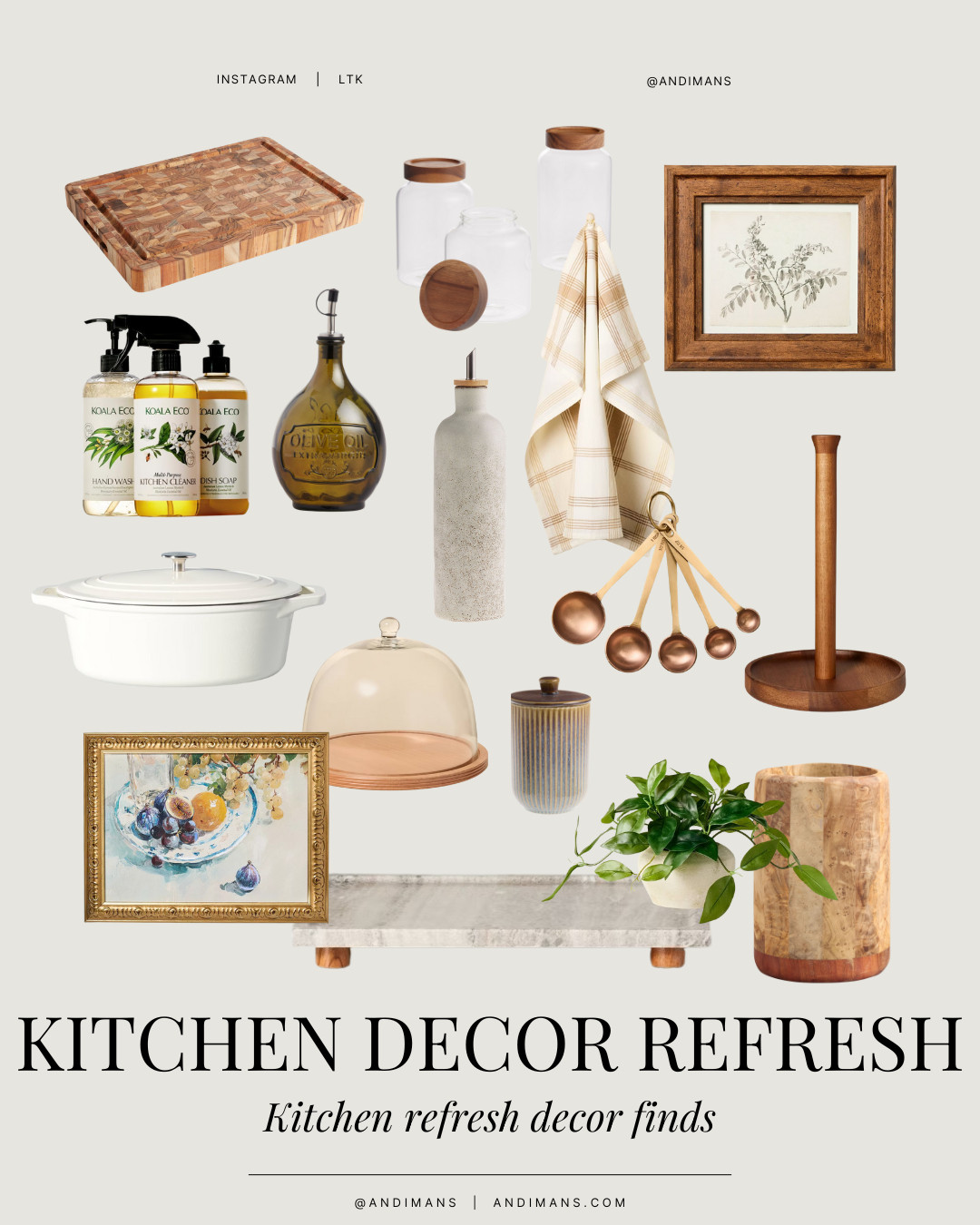 Easy, earthy kitchen finds + updates that instantly warm up your kitchen, wood accents, neutral textures, and pretty pieces you’ll actually use! 

 #LTKOver40 #LTKHome #LTKSaleAlert