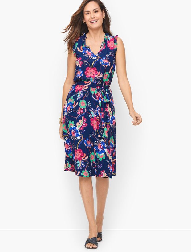 Fit & Flare Dress - Jungle Flora | Talbots