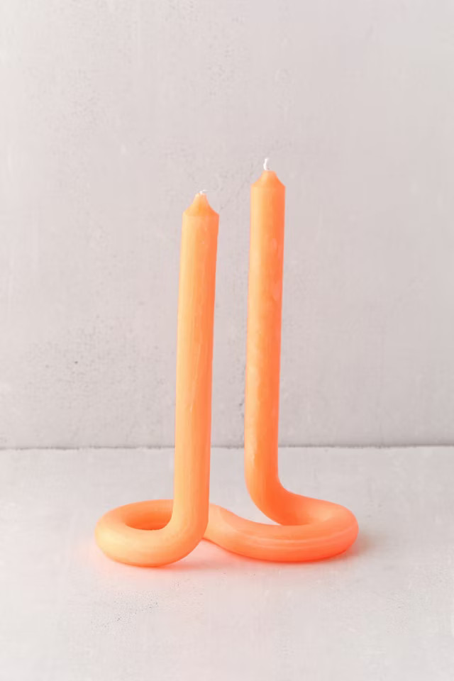 Lex Pott Twist Duo Standing Taper Candle | Urban Outfitters (US and RoW)