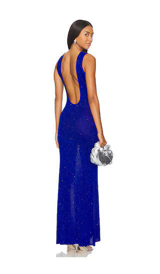 Adriana Maxi Dress in Azure | Revolve Clothing (Global)