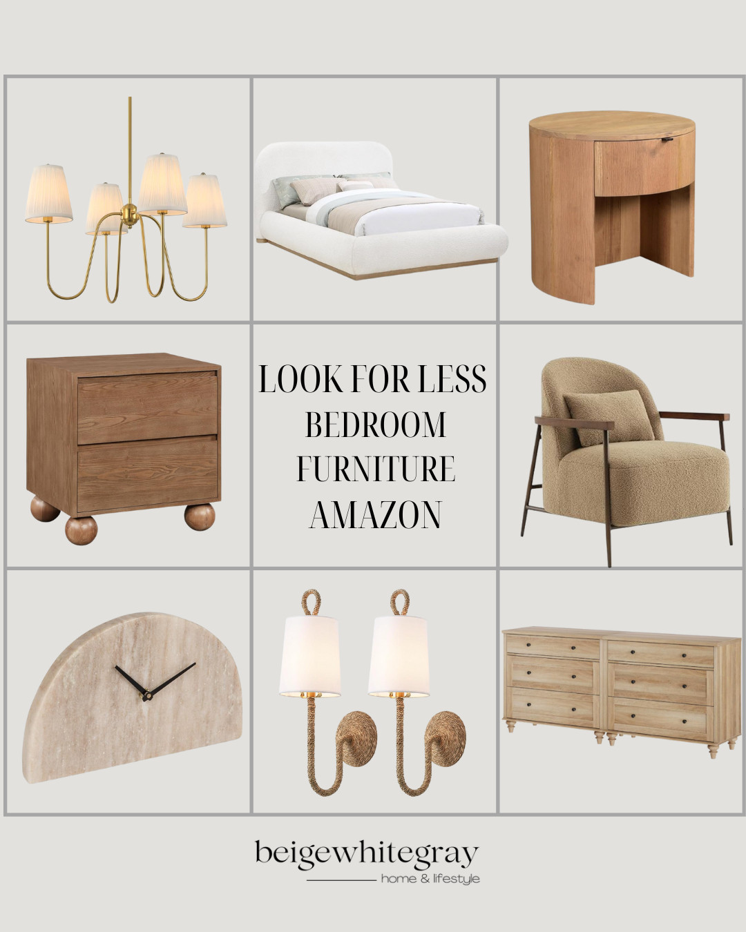 Look for less bedroom furniture from Amazon! 

 