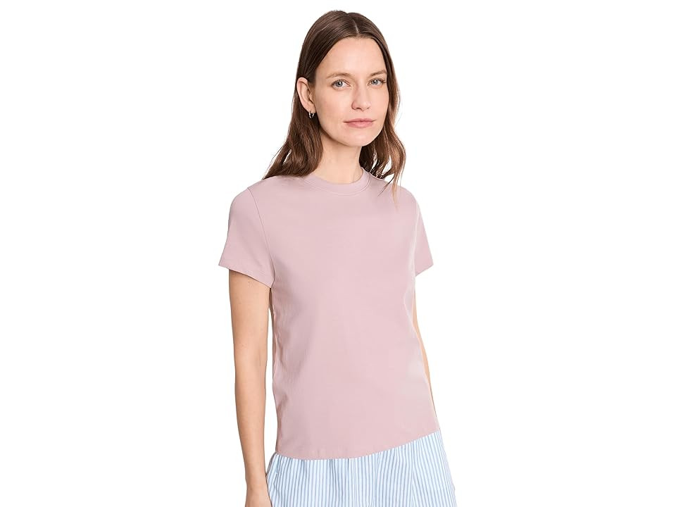 PACT Organic Cotton Essential Crew Neck T-Shirts Women's Clothing Blush Pink : XL | Zappos