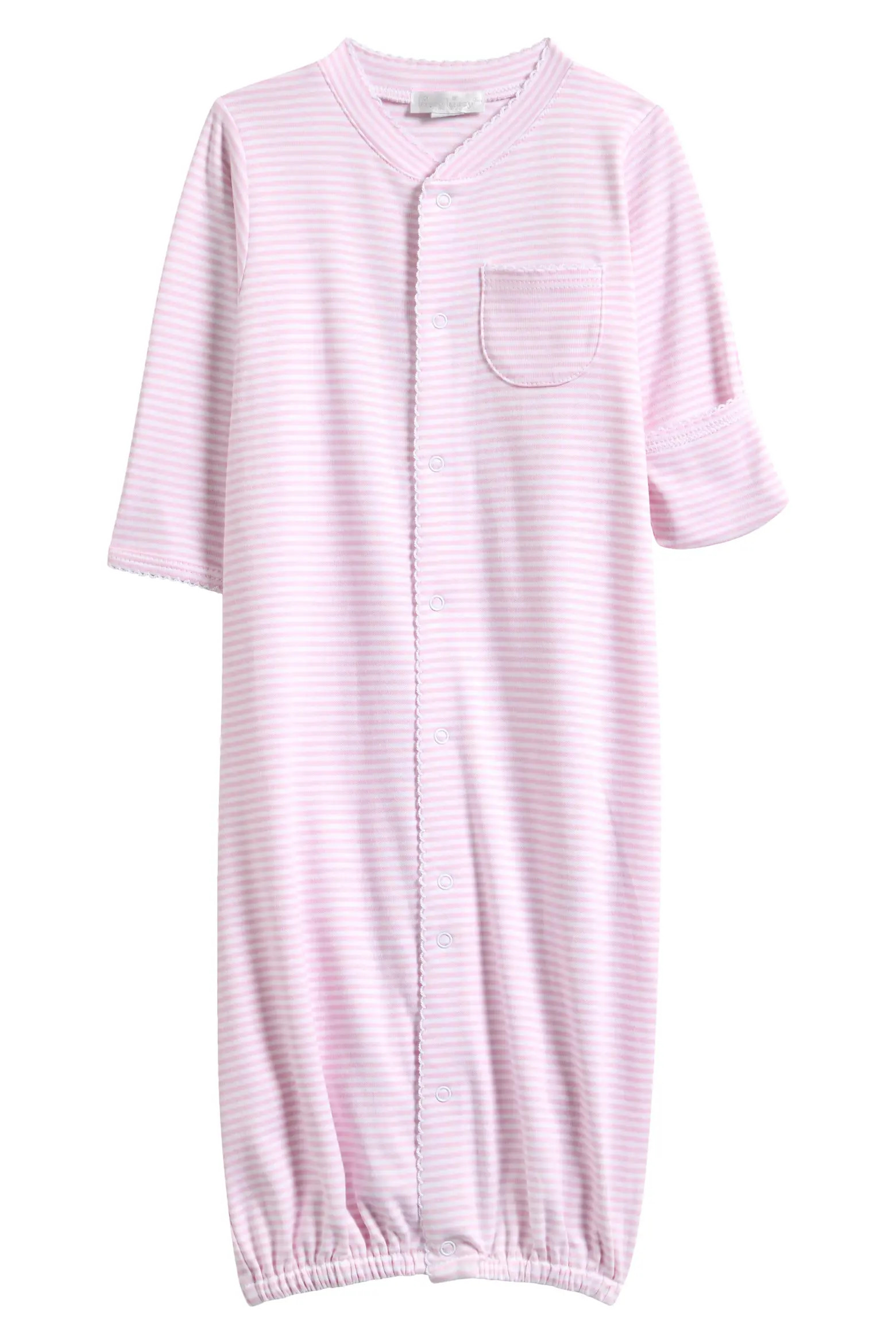 Kissy Kissy Stripes Convertible Pima Cotton Gown (Women) | Nordstrom | Nordstrom