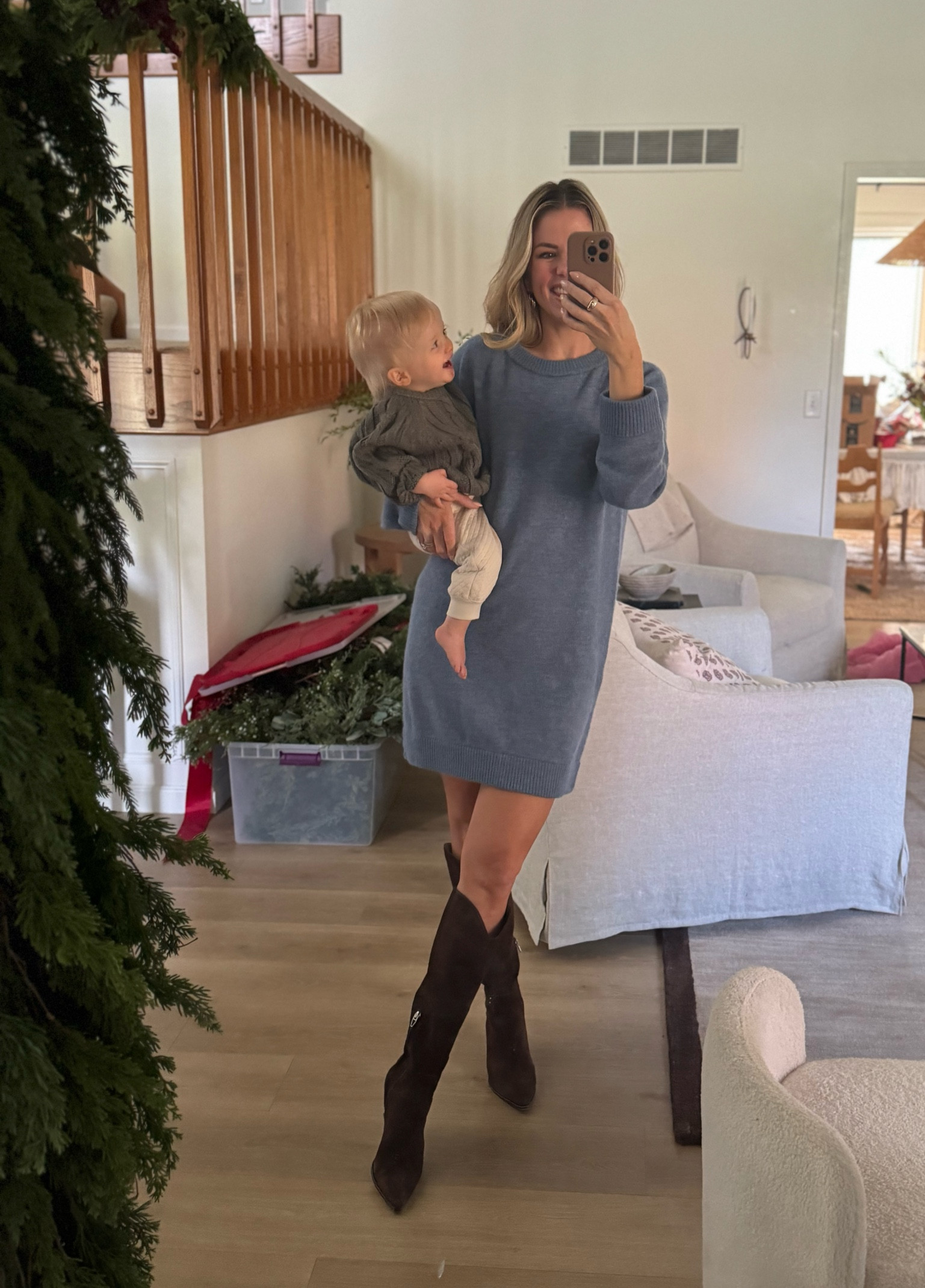 Family photos 
Fall dress
Sweater dress.
Suede boots.
Brown boots 

#LTKSaleAlert #LTKHoliday #LTKFamily