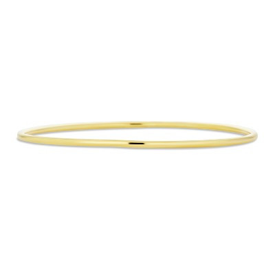 Bling Jewelry Simple Thin Bangle Bracelet Stacking Single Smooth 18K Yellow Gold Plated 2MM | Target