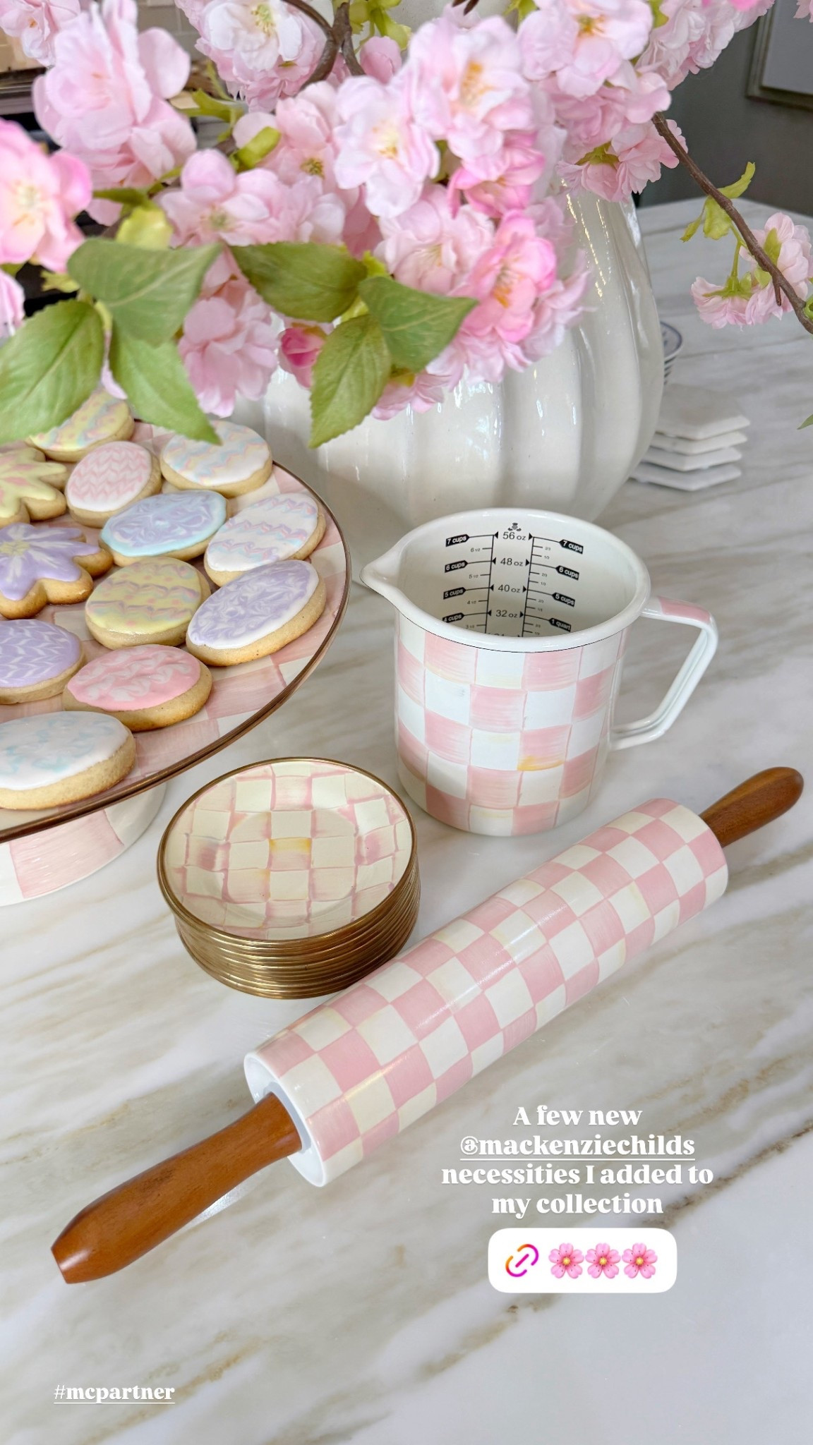 Soft, fluffy, and so easy to make! These are my grandma’s famous sugar cookies and these little tips make them turn out perfect every time! Think soft, almost cake like cookies with the prettiest royal icing. Perfect for Easter!

And if you love a pretty kitchen moment as much as I do, all the utensils I used are @mackenziechilds Rosy Check! 

ICING RECIPE:

Beat:
3 TBSP Meringue Powder
1/2 + cup Warm Water (Until frothy)

Add:
4 Cups Powdered Sugar
(Slowly until glossy)

Add:
Vanilla to taste and more water if the icing is too stiff. This dries pretty fast (within 5-10 minutes)

GRANDMA’S SOFT SUGAR COOKIE RECIPE:

1 Cup Soft Butter
11/2 Cups Sugar
2 Eggs
1 Cup Sour Cream
11/2 TSP Vanilla
41/2 Cups Flour
1 TSP Salt
1 TSP Baking Soda
1/2 TSP Nutmeg

Cream butter and sugar till fluffy, add eggs and beat well.
Add sour cream and vanilla, blend well. Add dry ingredients. The dough will get quite soft. Chill for several hours or over night is best. Roll to 1/4 inch thickness, cut, (sprinkle with sugar if you don’t plan to frost), and bake at 375 for 8-12 minutes just until some edges get barely golden). Undercooked is better than overcooked. 

#LTKHome #LTKfoodie #LTKSeasonal