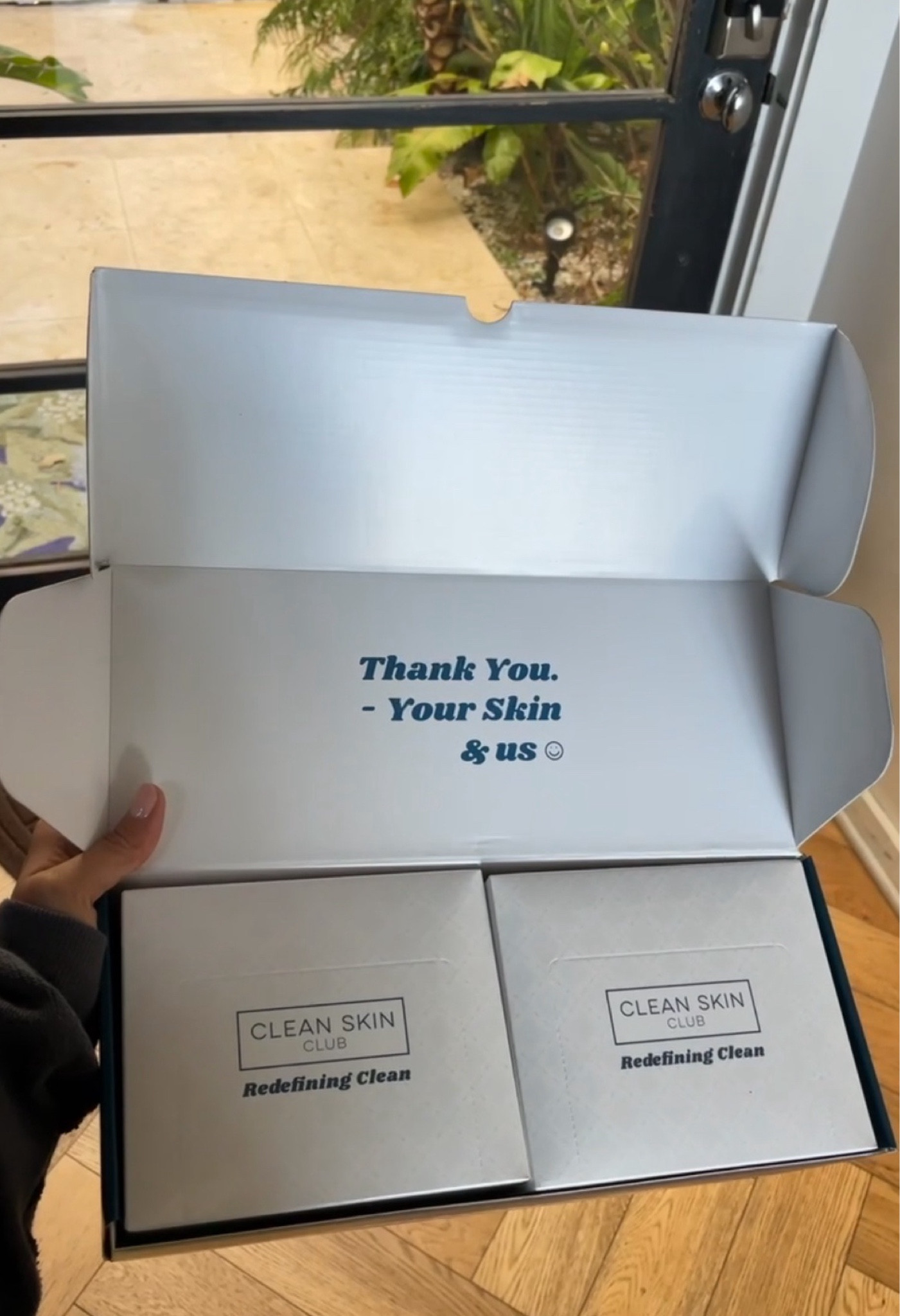 The cleanest way to dry your face post cleanse 