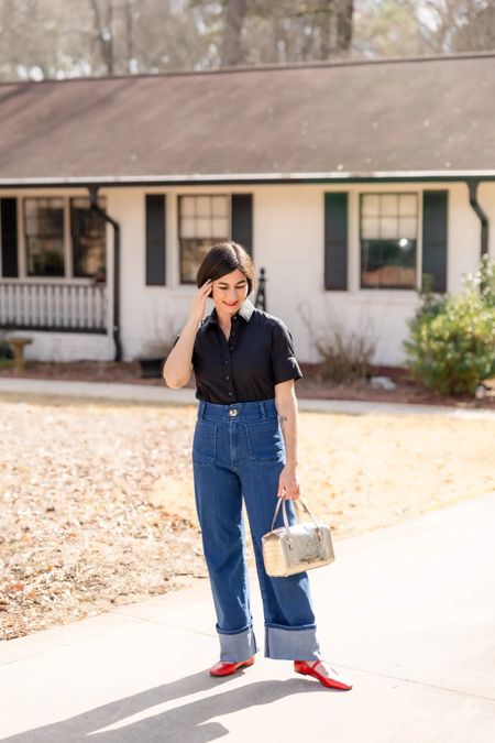 Wide Leg Cuffed Denim for Petites ✨

#LTKSeasonal #LTKover40 #LTKstyletip