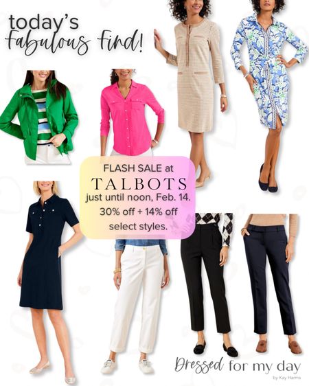 I’ve selected a few of my favorites from Talbots where they’re offering 30% off + 14% off select styles just through noon February 14  

#LTKsalealert #LTKmidsize #LTKover40