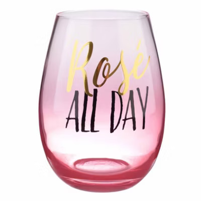 Formations "Rose All Day" Stemless Wine Glass in Pink | Bed Bath & Beyond