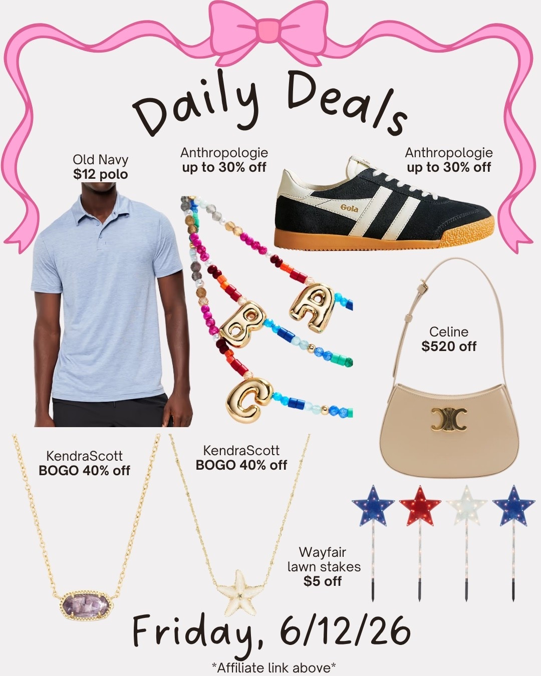 Daily deals

#LTKSaleAlert #LTKSeasonal #LTKootd