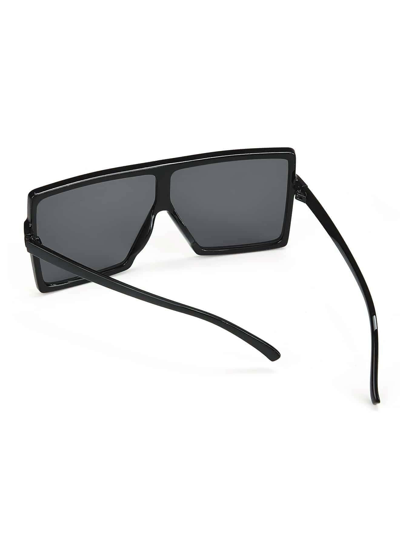 Flat Top Shield Fashion Glasses | SHEIN