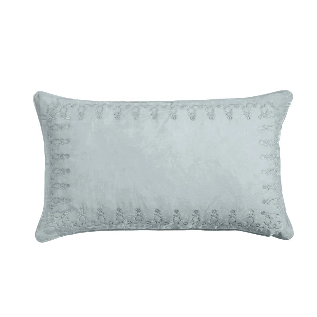 This precisely embroidered lumbar pillow brings an air of sophistication to any modern or traditi... | Wayfair North America