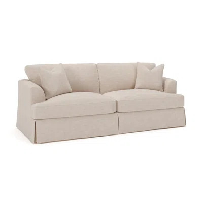 Lucia Recessed Arm Slipcovered Sofa with Reversible Cushions | Wayfair North America