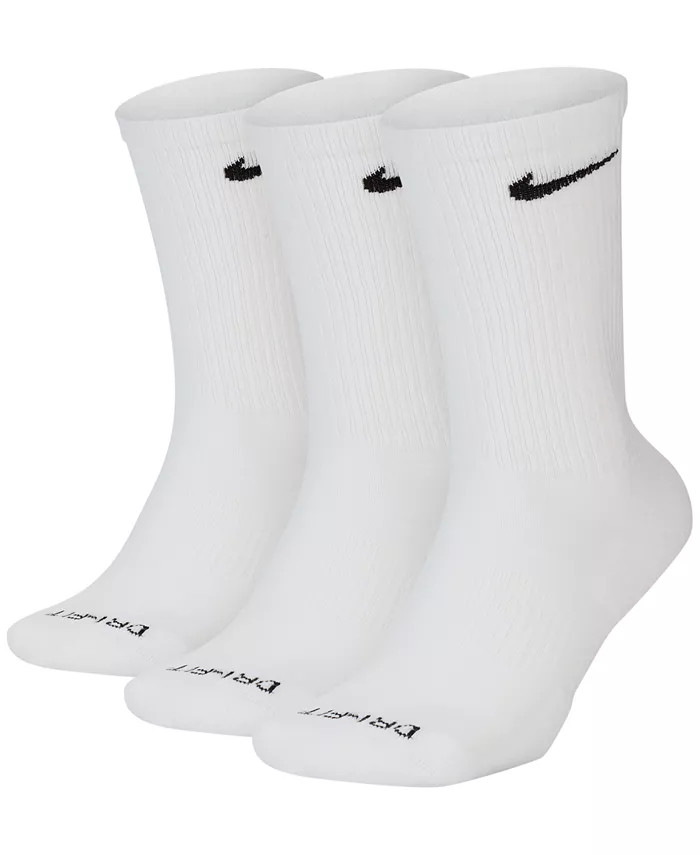 Everyday Plus Cushioned Training Crew Socks 3 Pairs | Macy's