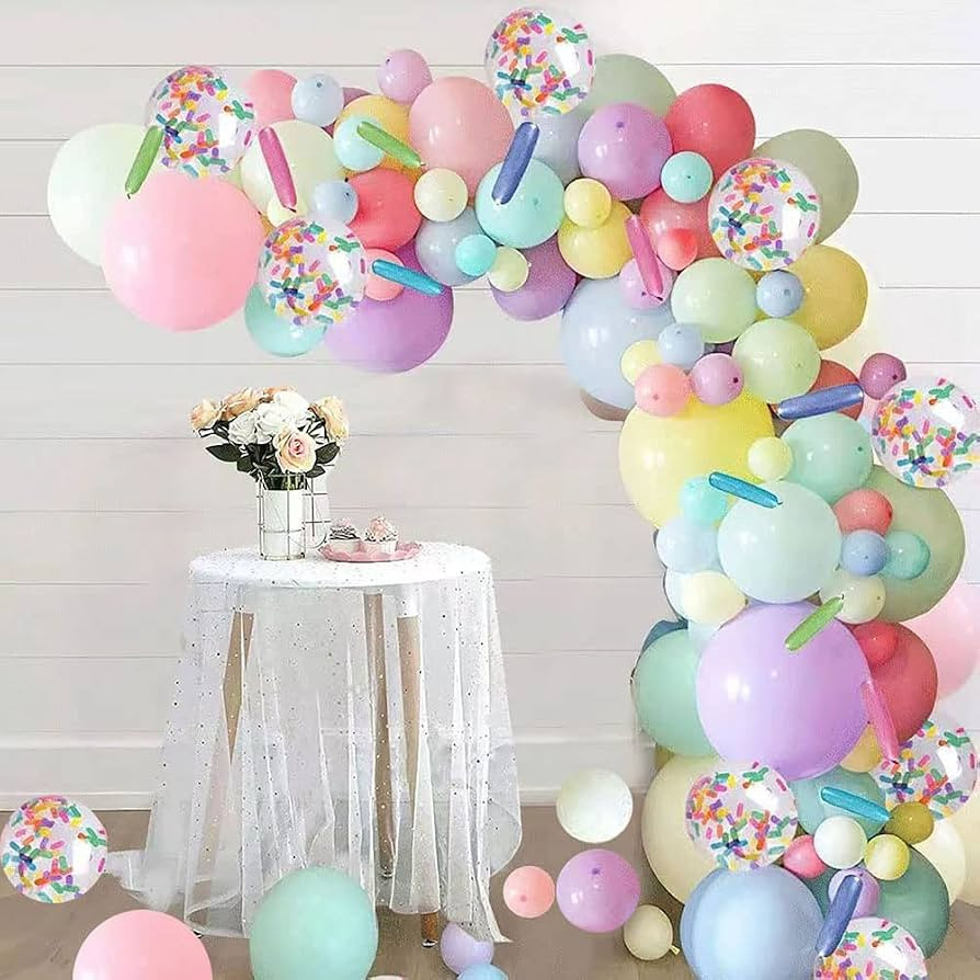 Pastel Balloon Garland Arch Kit, 18" 12"10" 5 inch Macaron Color Party Balloons for Wedding Baby ... | Amazon (US)
