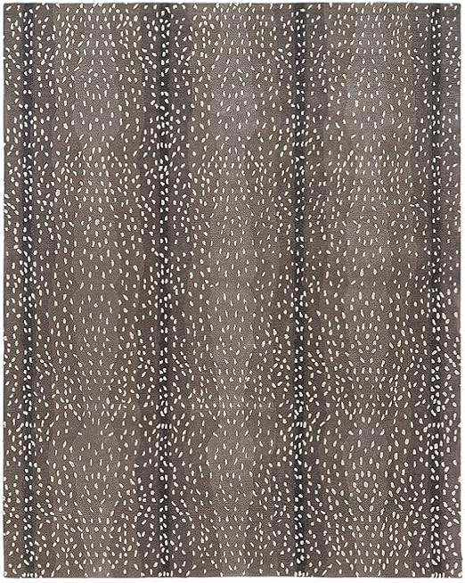 Wallard Antelope Cheetah Blue,Neutral,Grey,Mink Animal Contemporary Handmade 100% Woolen Area Rug... | Amazon (US)