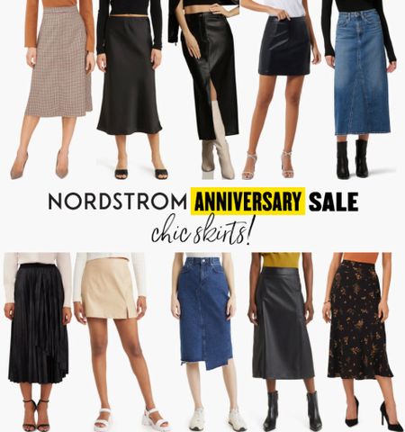Best skirts in the Nordstrom Anniversary Sale! 
.
Faux leather skirt midi skirt satin midi skirt denim skirt 

#LTKxNSale #LTKFind #LTKsalealert