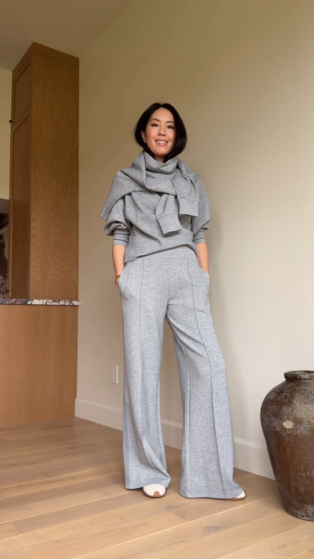 Officially the *best* loungewear pants AND they are available in THREE lengths!! Looks so polished and luxe for a casual day. 

I wear size Small in 31”.

#LTKootd #LTKTravel #LTKOver40
