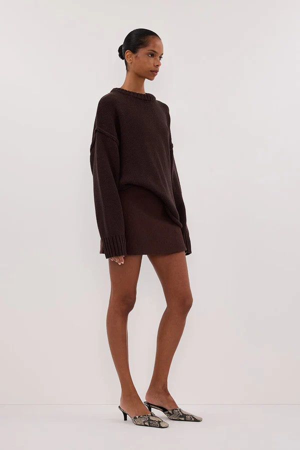 NIEVE CHOCOLATE MINI SKORT | DISSH