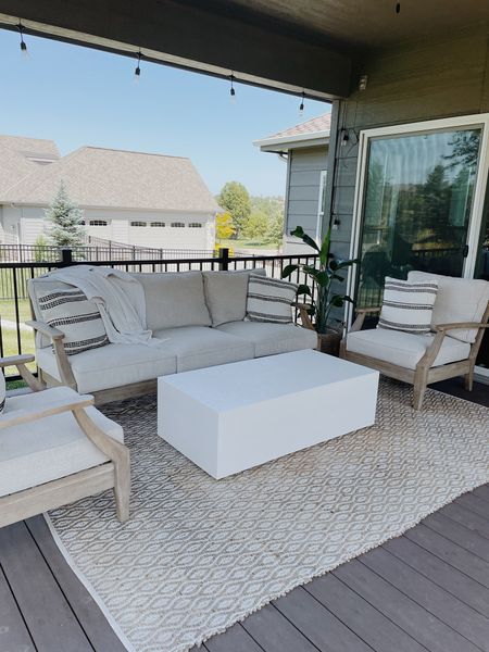 styling my neutral, outdoor patio furniture for spring ☀️ patio furniture | outdoor furniture | outdoor rug | patio set | patio styling | outdoor decor

#LTKhome #LTKfamily #LTKstyletip