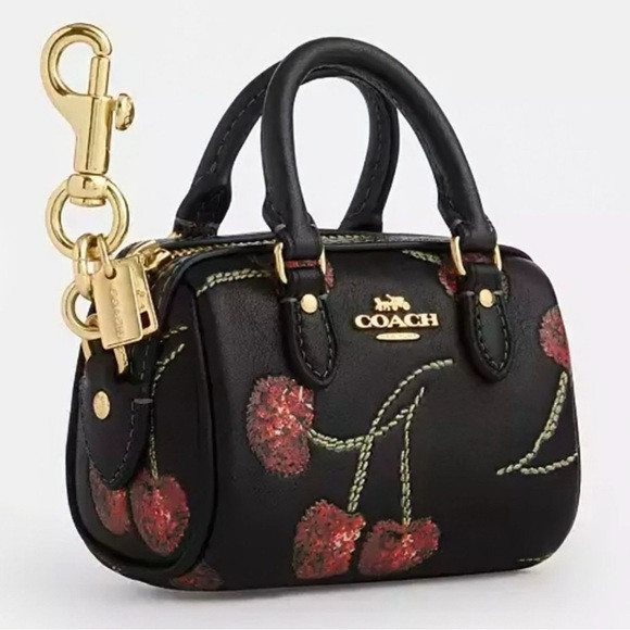NWT Coach Mini Rowan Bag Charm CHERRIES Leather SO CUTE! | Poshmark