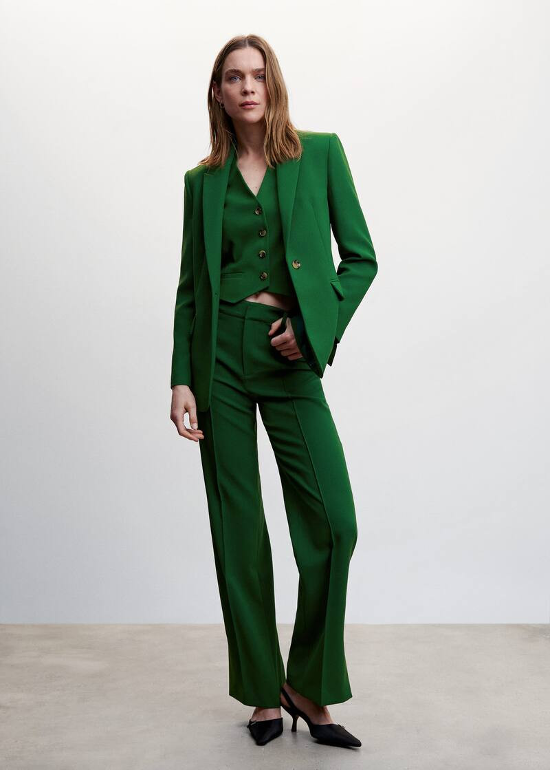 Button suit blazer | MANGO (US)