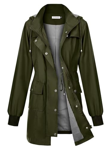 Rain Jackets For Women Waterproof Rain Coats with Hood Lightweight Windbreaker Outdoor Womens Rai... | Amazon (US)