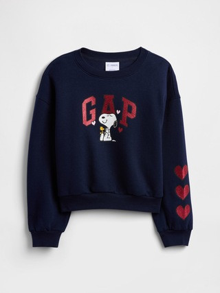 GapKids | Peanuts Oversized Wedge Logo Sweatshirt | Gap Factory
