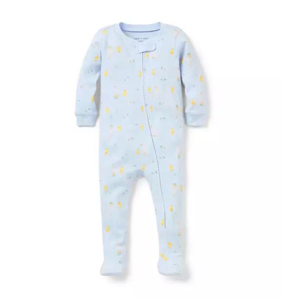 Baby Organic Cotton Duckling  Footed Pajama | Janie and Jack