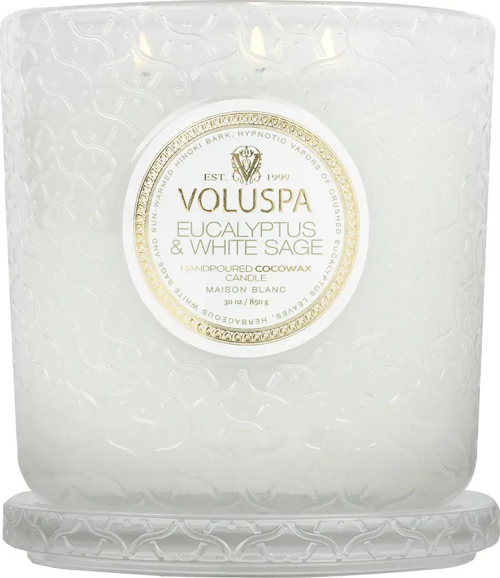 Voluspa Eucalyptus & White Sage 3-Wick Luxe Candle | Nordstrom | Nordstrom