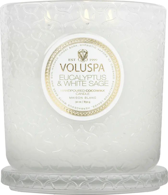 Voluspa Eucalyptus & White Sage 3-Wick Luxe Candle | Nordstrom | Nordstrom